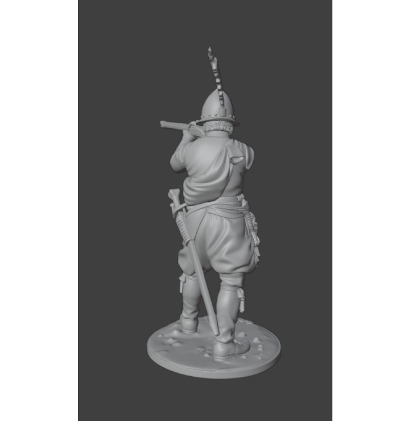 STL File “European Arquebusier (17th Century)” for 3D Printing