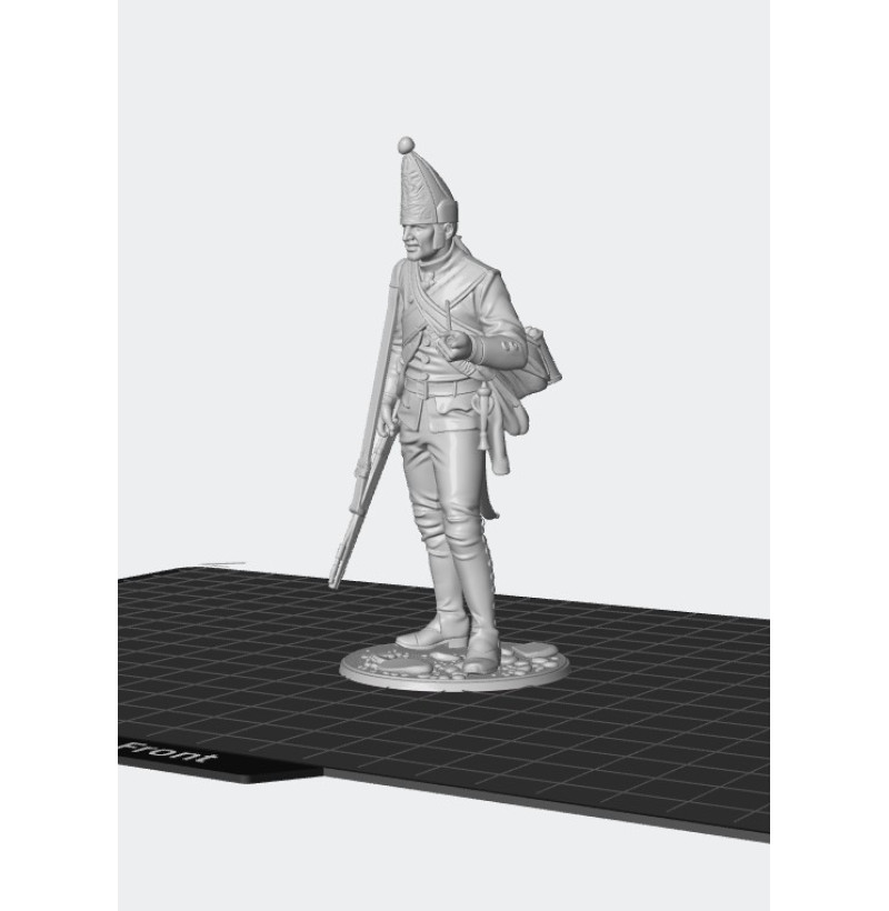 Prussian Grenadier 1757 (Seven Years’ War) — STL File for 3D Printing Miniature