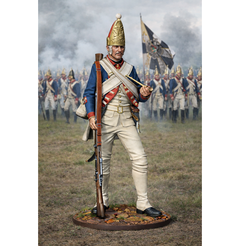 Prussian Grenadier 1757 (Seven Years’ War) — STL File for 3D Printing Miniature