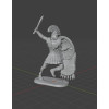 STL File: Ancient Greek Hoplite (Spartan Warrior) — Sword & Shield Miniature
