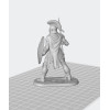 Spartan Hoplite STL – Ancient Greek Warrior with Spear Lambda Shield for 3D Printing