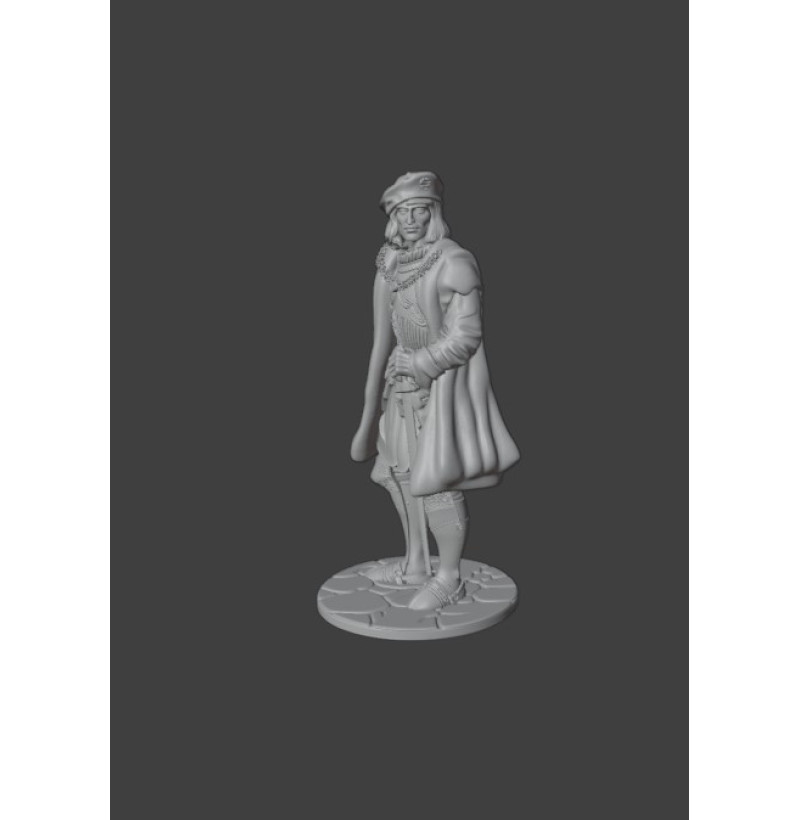 Buy STL File for 3D Printing – Augsburg City Patrician of the Renaissance Era (16th Century)