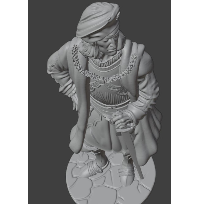 Buy STL File for 3D Printing – Augsburg City Patrician of the Renaissance Era (16th Century)