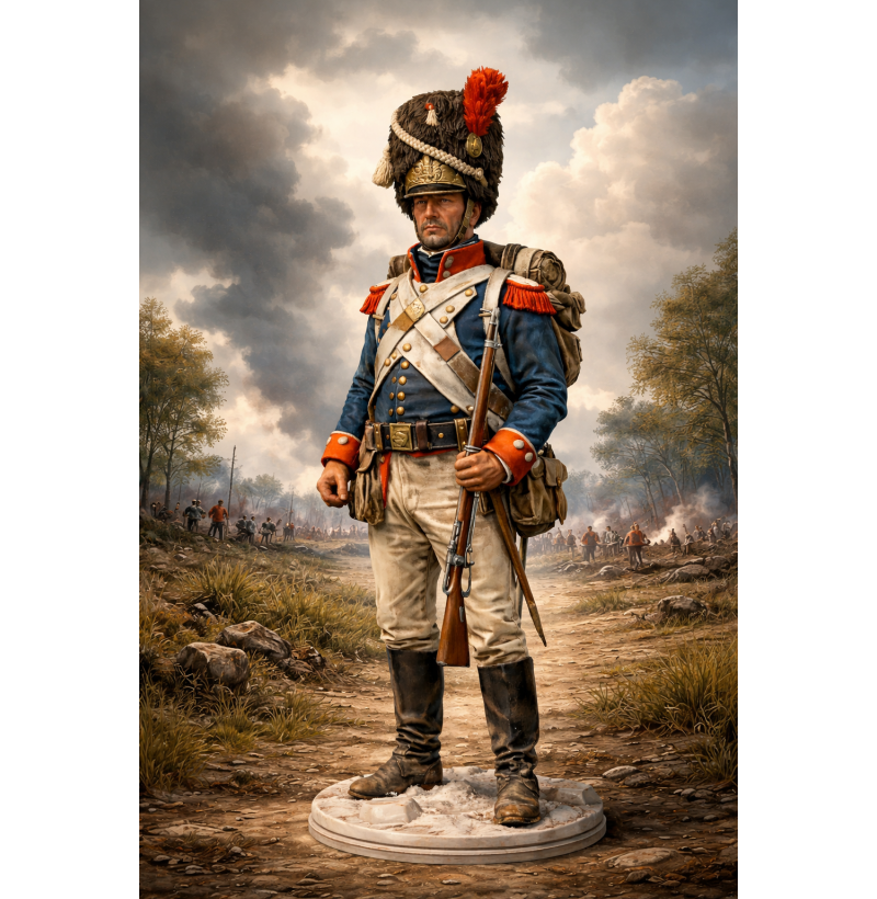 Napoleonic Old Guard Grenadier (France – Imperial Guard) — STL for 3D Printing