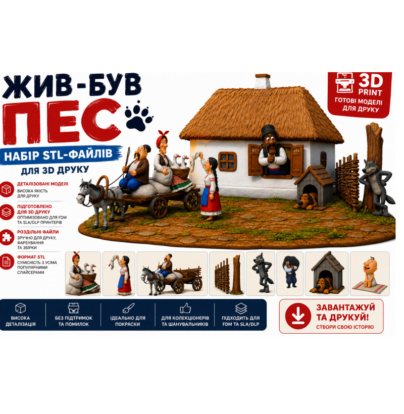 Once Upon a Dog STL Bundle for 3D Printing