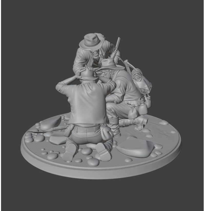 Klondike Gold Rush Prospectors — Historical Diorama for 3D Printing | 1896–1899