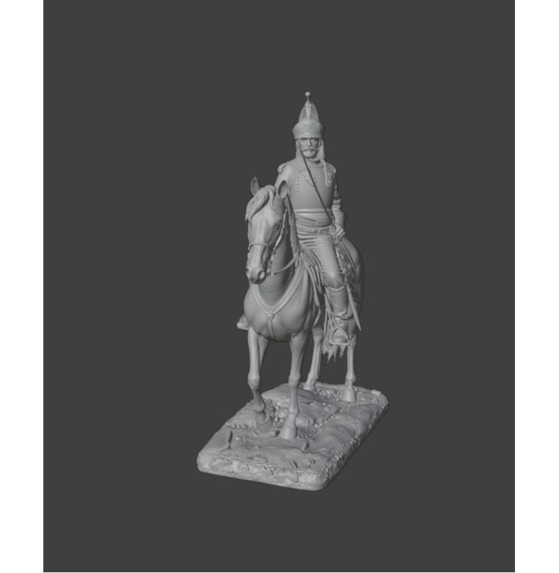 Spanish Cuirassier 1812 STL File for 3D Printing