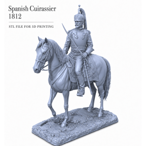 Spanish Cuirassier 1812 STL File for 3D Printing