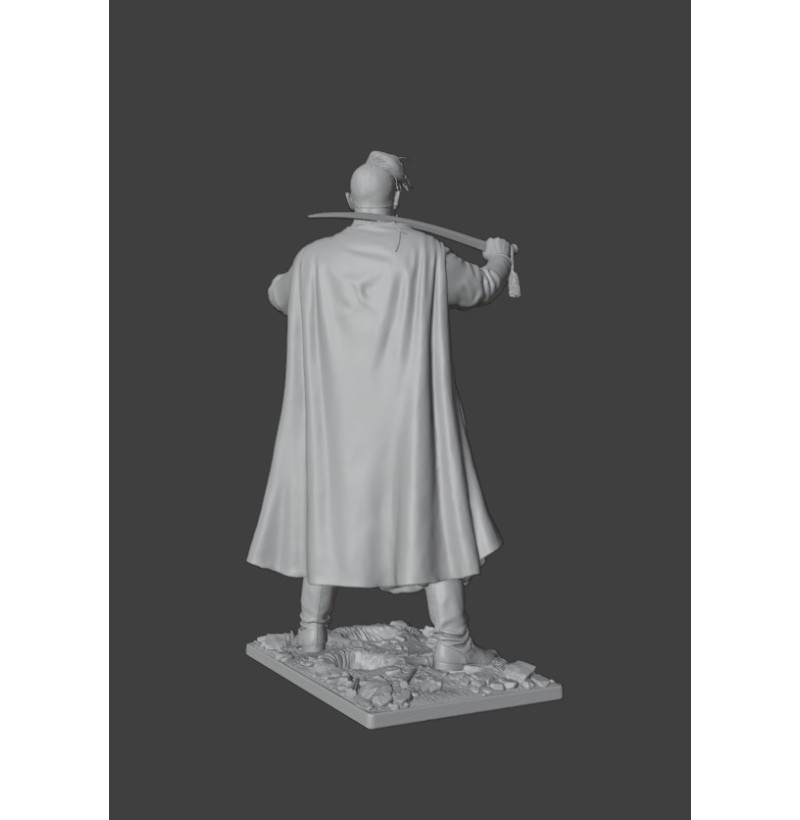 Cossack “With Fire and Sword” — Ukrainian Cossack Warrior STL for 3D Printing | 17th Century Historical Miniature | Wargames Diorama Painting | Instant Download