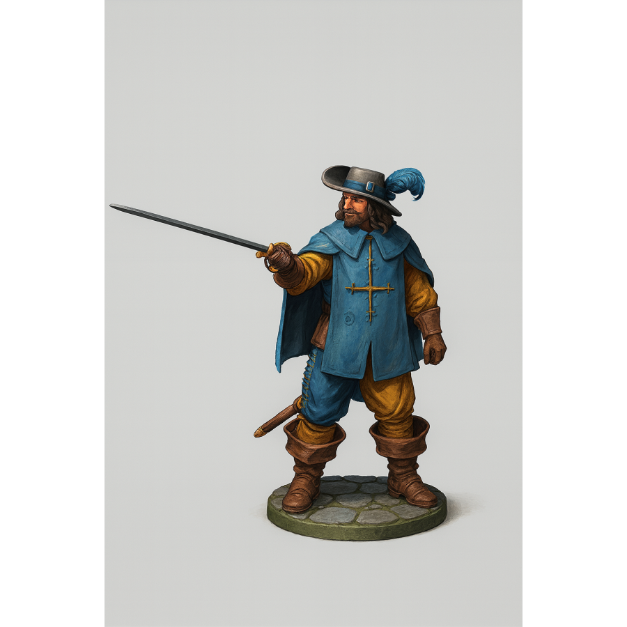 STL File for 3D Printing — Historical Musketeer Miniature STL File for 3D Printing — Historical Musketeer Miniature