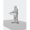 German WWII Soldier with MP40 — STL File for 3D Printing (Miniature)