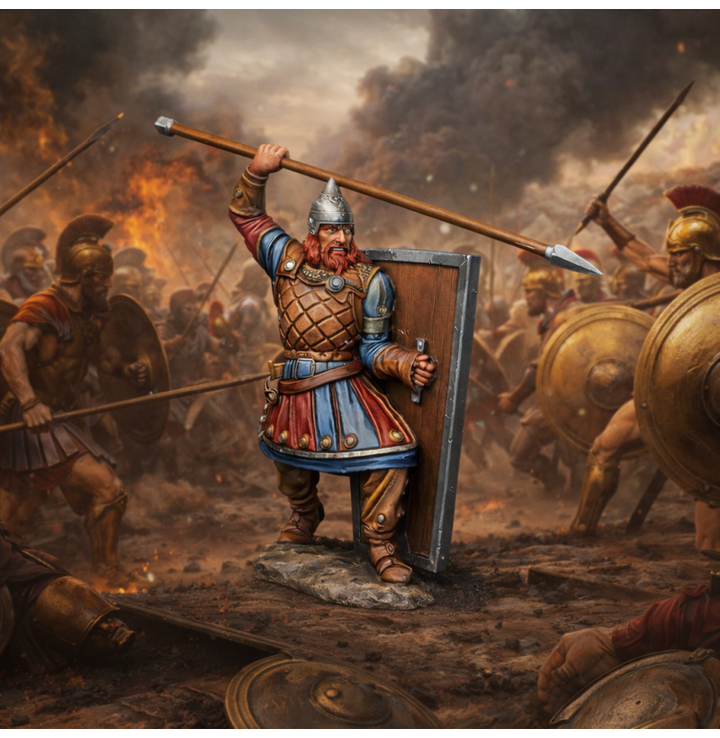 Achaemenid Persian Spearman (6th–4th Century BC) — STL for 3D Printing | 28/32/54mm + Bust | FDM/Resin | Instant Download