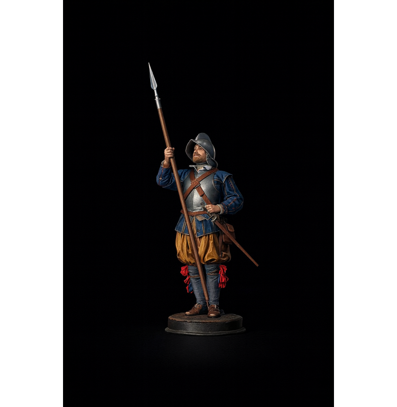 Buy STL File Historical Pikeman Miniature for 3D Printing