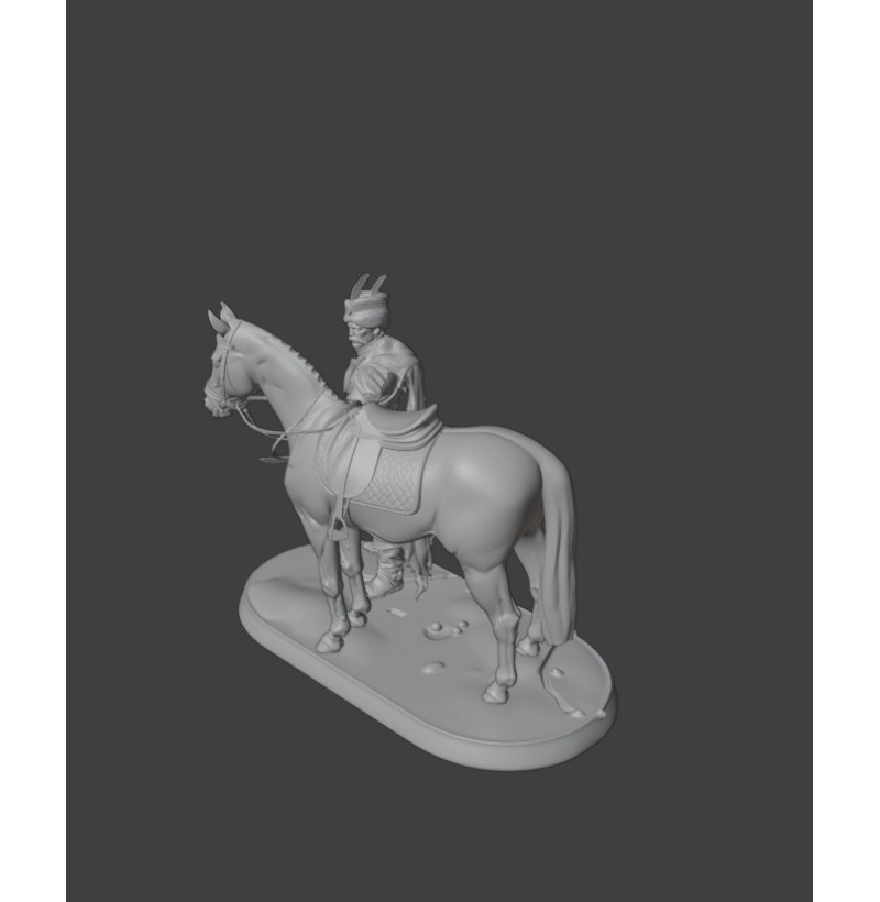 Polish Nobleman with Horse — “Szlachcic” Diorama STL | Buy 3D Printing File
