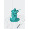 Soviet Soldier with PPSh-41 — STL File for 3D Printing