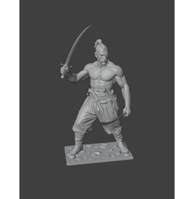 STL File — Ukrainian Cossack (Buy for 3D Printing