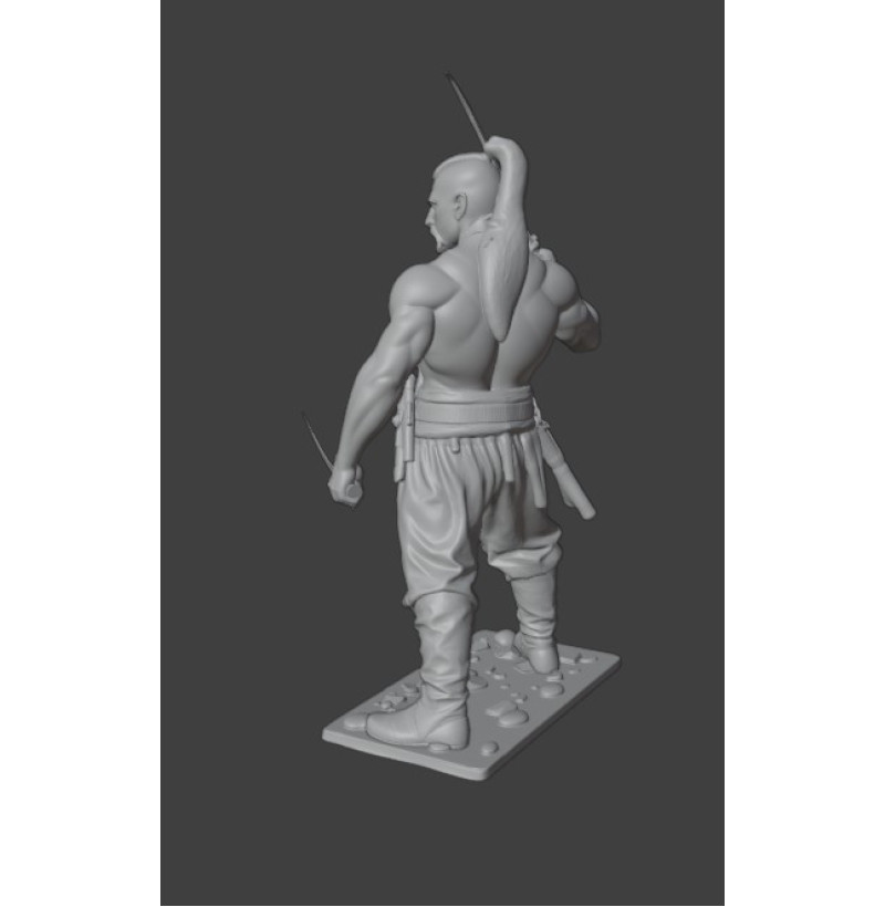 STL File — Ukrainian Cossack (Buy for 3D Printing