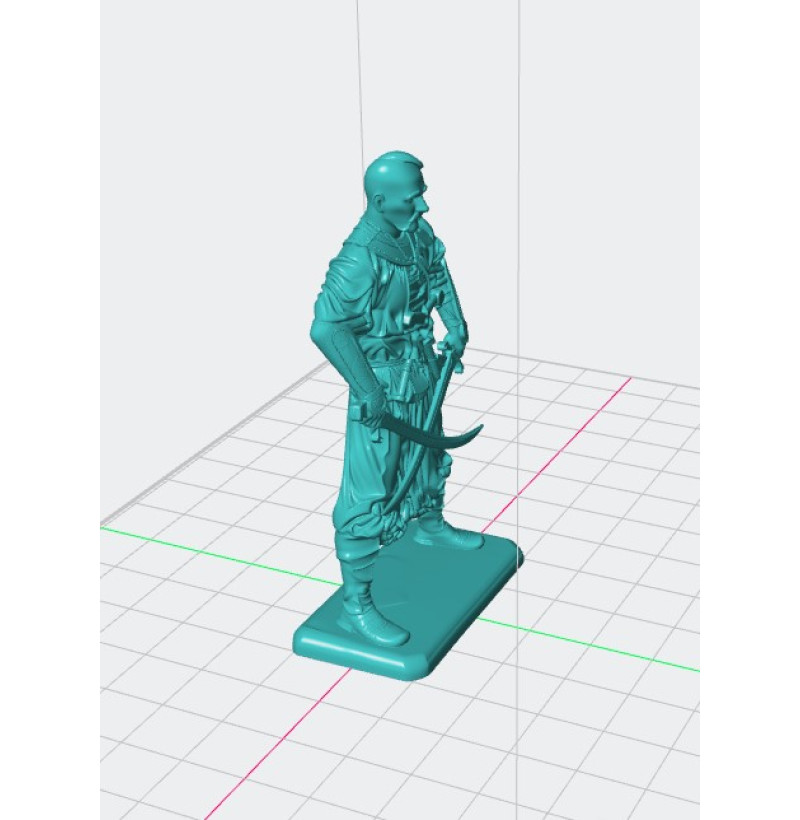 Buy STL File: Ukrainian Cossack for 3D Printing
