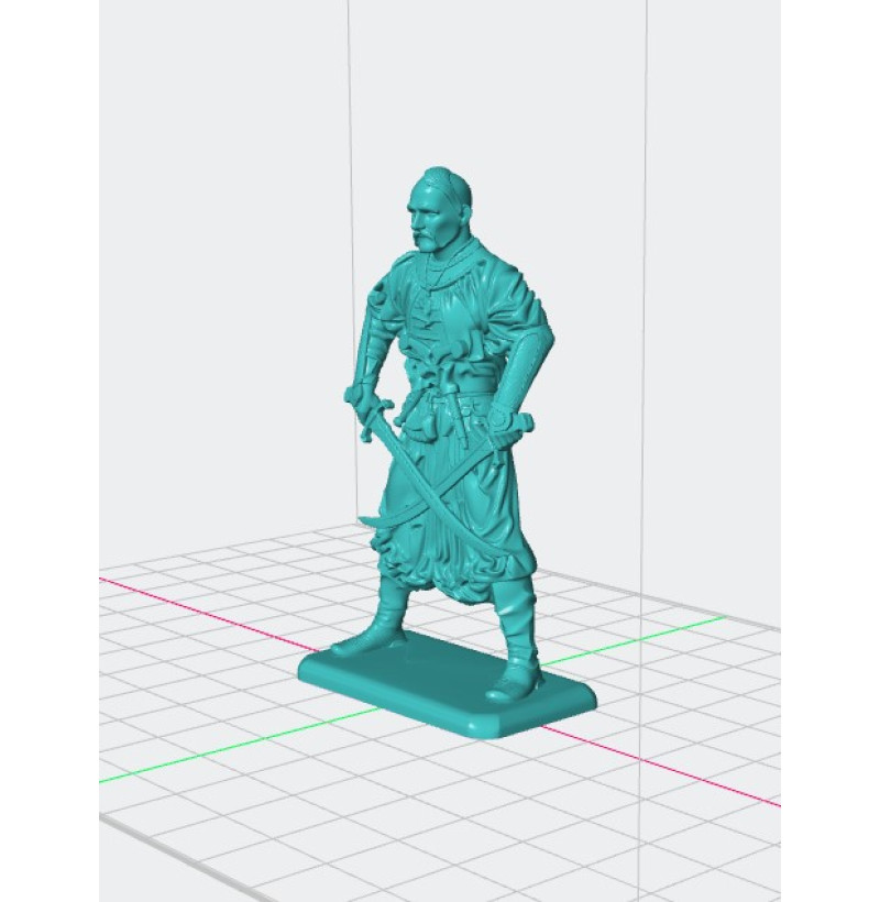 Buy STL File: Ukrainian Cossack for 3D Printing