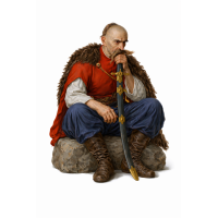 Старий козак воїн STL – історична мініатюра для 3D друку