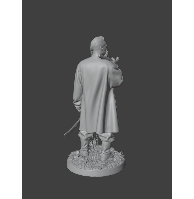 Zaporizhian Cossack STL – Historical Warrior Miniature for 3D Printing