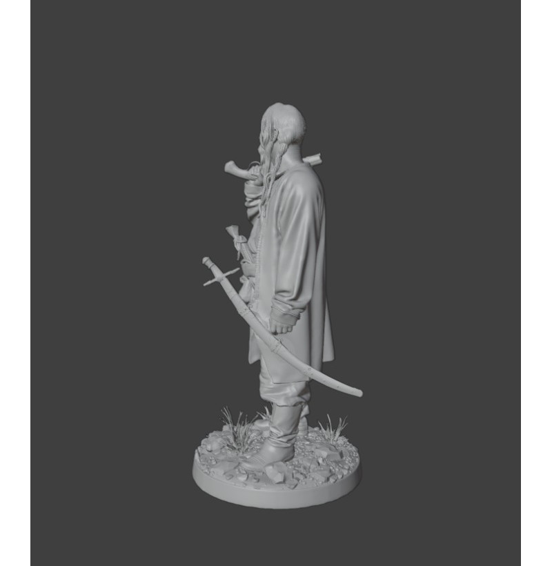 Zaporizhian Cossack STL – Historical Warrior Miniature for 3D Printing
