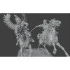 Cossack vs Winged Hussar Duel STL – Epic Cavalry Battle Miniature for 3D Printing