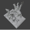 Cossack vs Winged Hussar Duel STL – Epic Cavalry Battle Miniature for 3D Printing