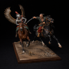 Cossack vs Winged Hussar Duel STL – Epic Cavalry Battle Miniature for 3D Printing