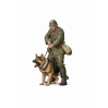 WWII German Soldier with Dog STL for 3D Printing – Military K9 Handler Miniature