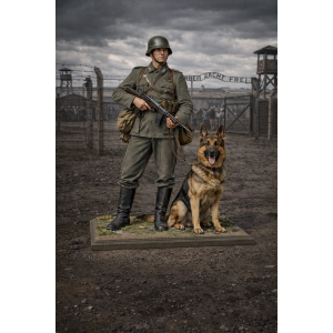 WWII German Soldier with German Shepherd STL for 3D Printing