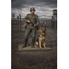 WWII German Soldier with German Shepherd STL for 3D Printing