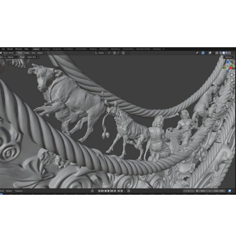Scythian Pectoral Necklace — STL File for 3D Printing