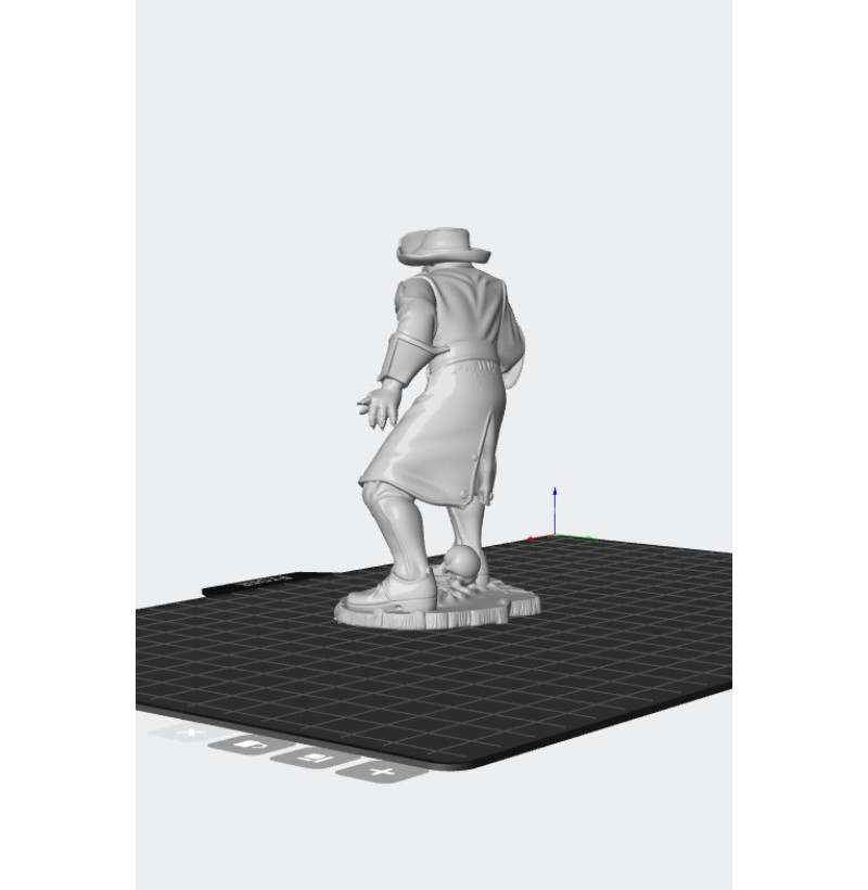 Pirate Swordsman with Cutlass (Golden Age of Piracy 1690–1730) — STL for 3D Printing | Instant Download