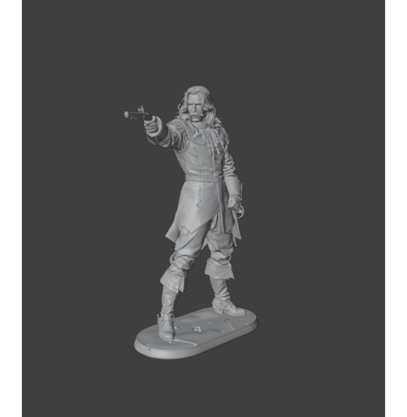 Collectible “Pirate Captain” Miniature – STL File for 3D Printing (Instant Download)