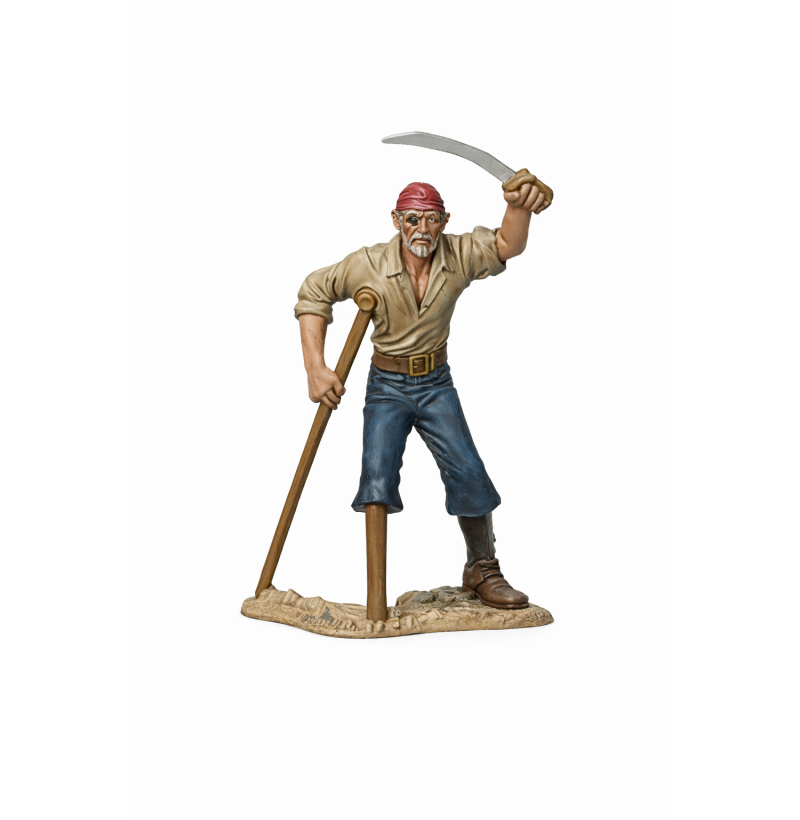 Pirate with Cutlass — STL File for 3D Printing (Golden Age of Piracy, 17th–18th c.)