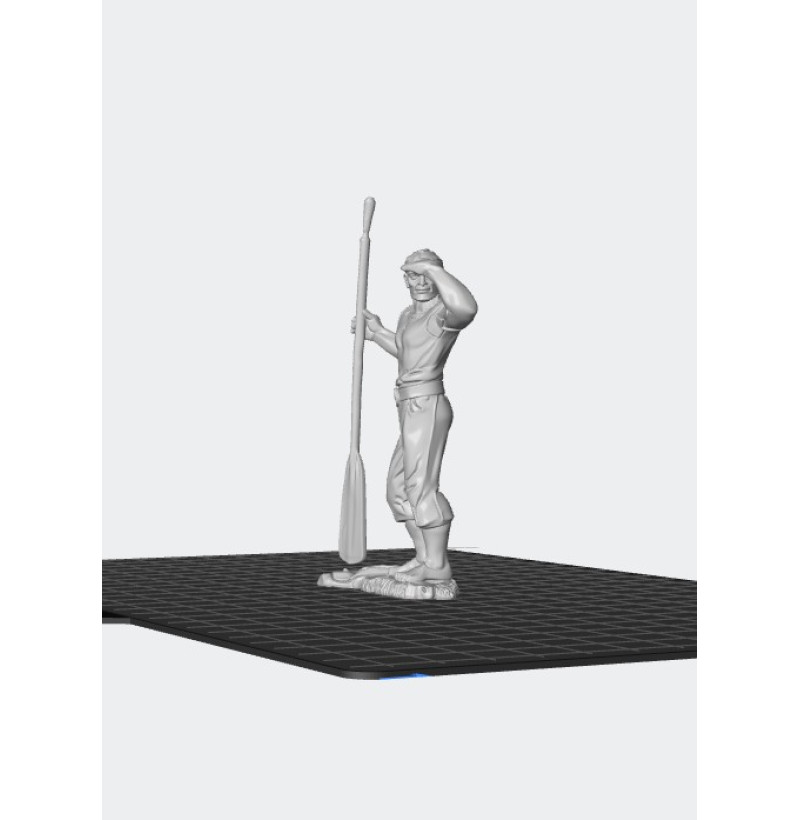 Pirate Lookout STL – Historical Pirate Miniature for 3D Printing (17th–18th Century)