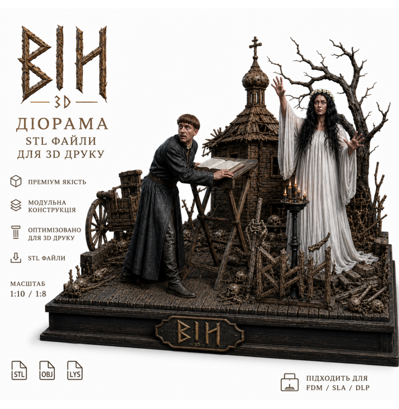 Viy STL Diorama for 3D Printing