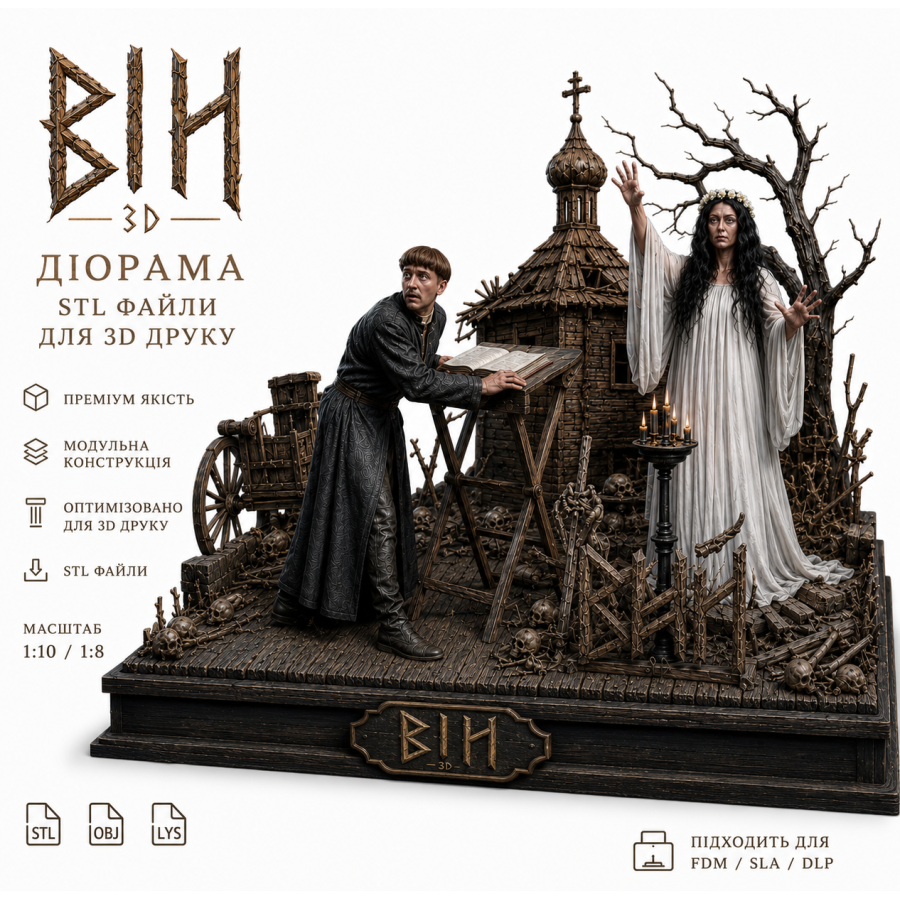 Viy STL Diorama for 3D Printing Viy STL Diorama for 3D Printing