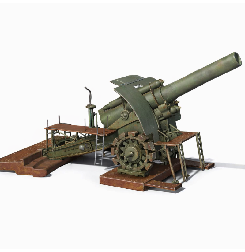 Big Bertha — German Super Heavy Siege Howitzer (1914–1918)  STL for 3D Printing | 28mm / 32mm / 54mm / bust | FDM / Resin | Instant Download