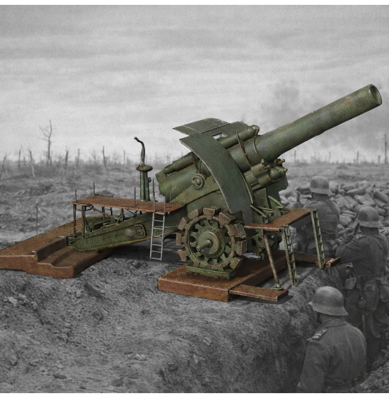 Big Bertha — German Super Heavy Siege Howitzer (1914–1918)  STL for 3D Printing | 28mm / 32mm / 54mm / bust | FDM / Resin | Instant Download
