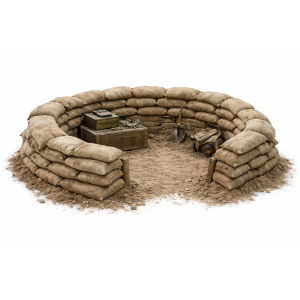 WWII Sandbag Bunker – STL файл для 3D печати
