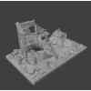 “Last Stand in the Ruins” — WWII Diorama | STL File for 3D Printing | Instant Download
