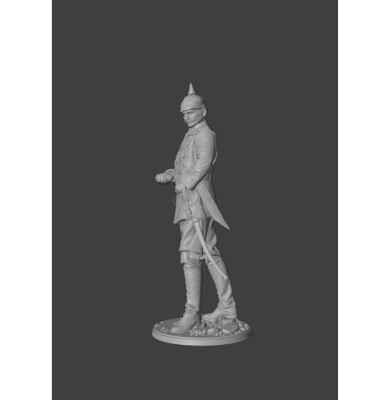 WWI German (Prussian) Officer — STL Files for 3D Printing | Instant Download