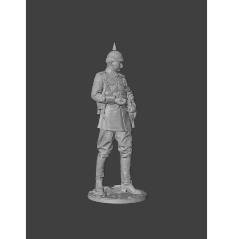 WWI German (Prussian) Officer — STL Files for 3D Printing | Instant Download