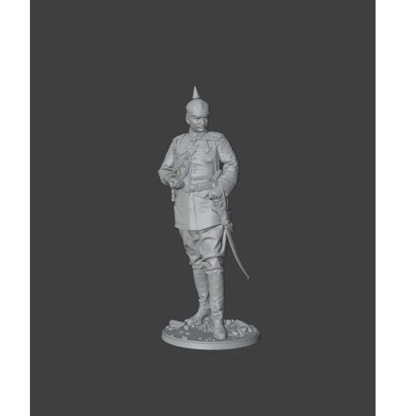 WWI German (Prussian) Officer — STL Files for 3D Printing | Instant Download