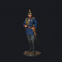 WWI German (Prussian) Officer — STL Files for 3D Printing | Wargames / Diorama / Painting | Instant Download