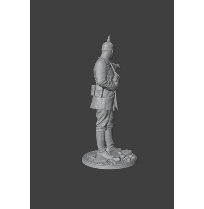 Німецький офіцер Першої світової війни — STL для 3D друку