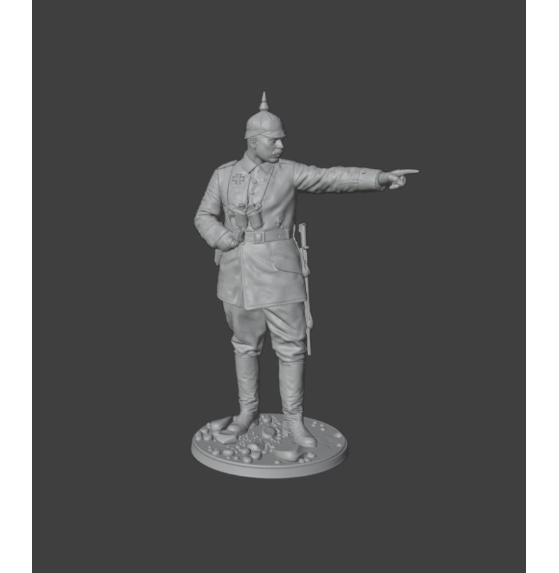 Німецький офіцер Першої світової війни — STL для 3D друку