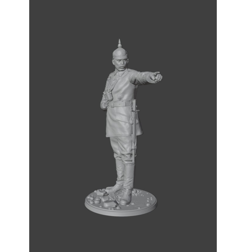 Німецький офіцер Першої світової війни — STL для 3D друку